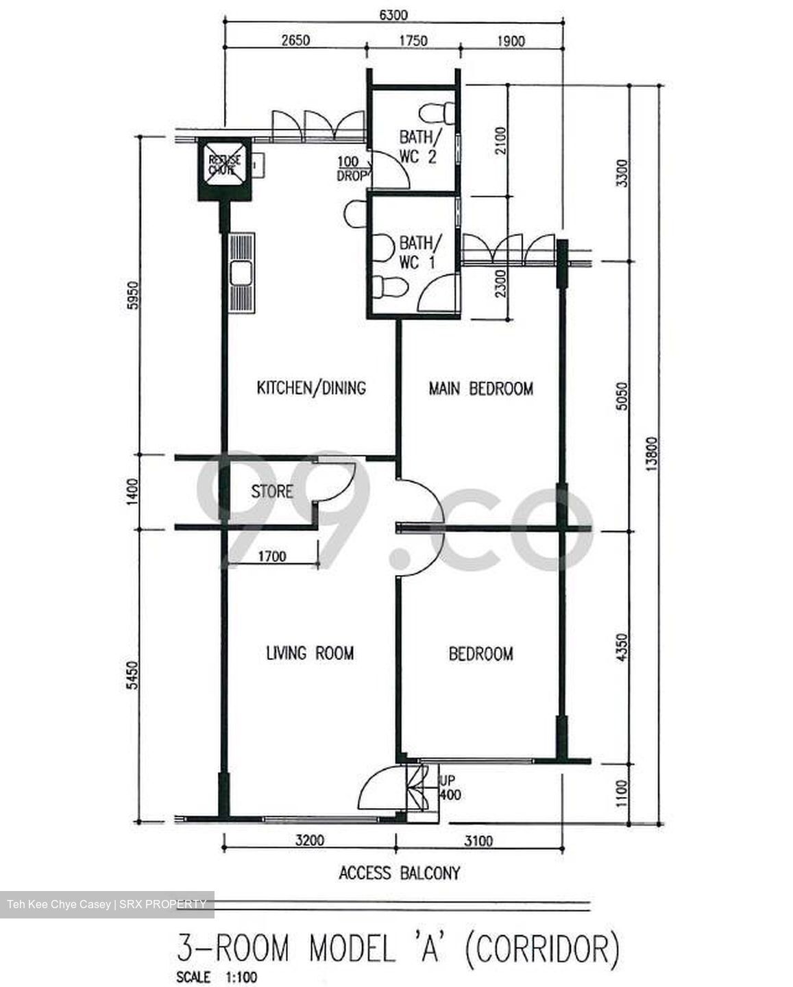 Blk 528 Hougang Avenue 6 (Hougang), HDB 3 Rooms #386703531